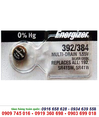 Energizer SR41SW, Pin Energizer SR41SW,392/384 Silver Oxide 1,55V chính hãng 